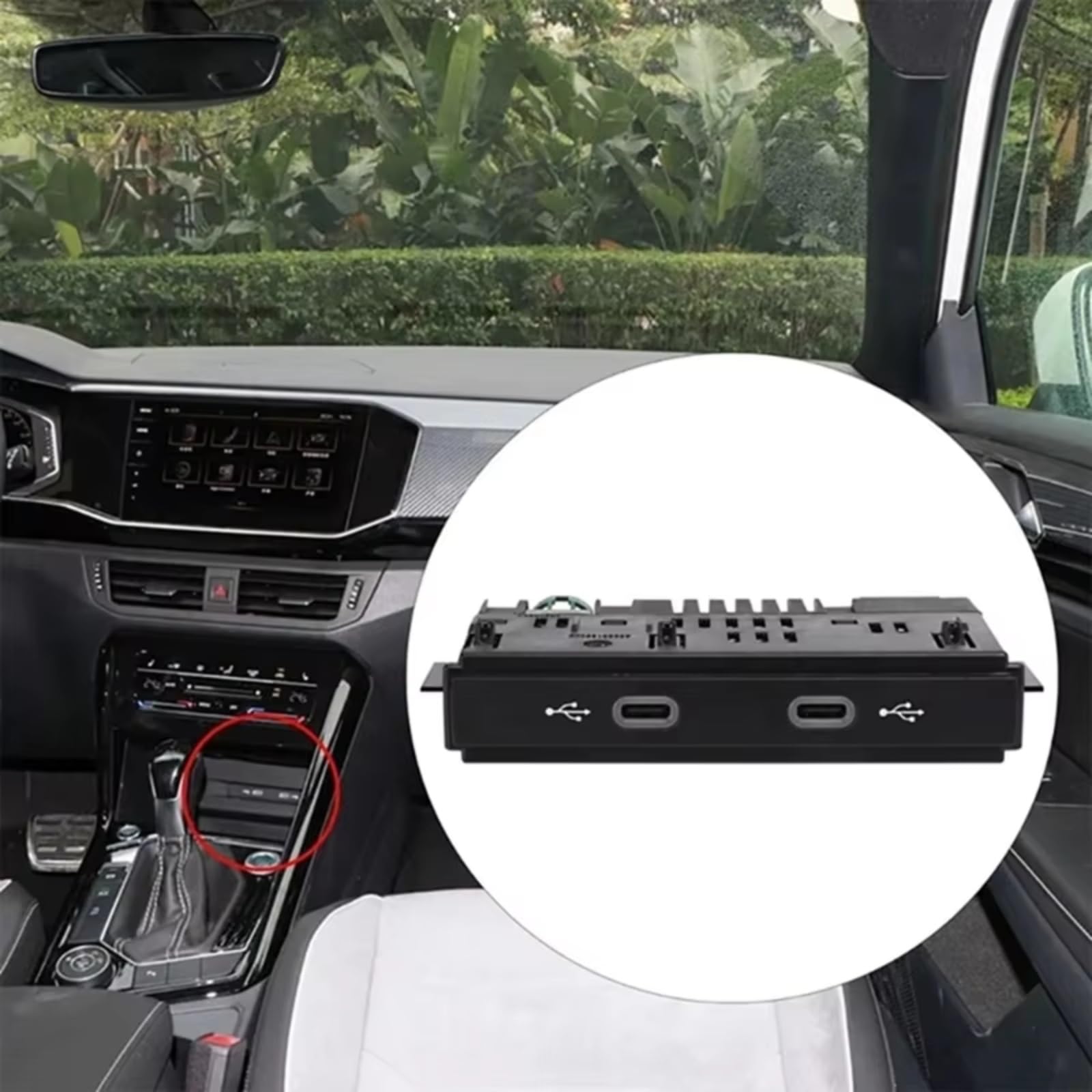 Per Per Arteon Per Crafter 2017-2025 Per ID.4 2023-2025 Dual USB Lettore Multimediale Presa AUX USB Accessori Sostituzione