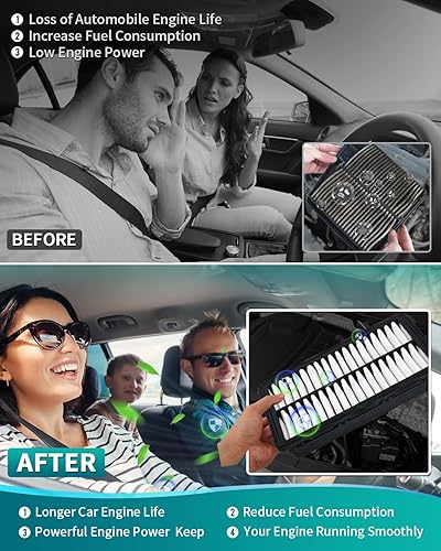 Miniatura 6 de Cartist 28113L1000 Filtro de aire de repuesto para motor compatible con filtros de aire automotrices Hyundai TucsonKia CarnivalSanta Cruz 2022-2023