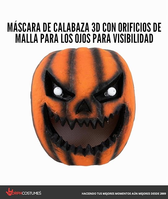 Foto 4 de 8 de Morph Disfraz Calabaza Niño, Disfraz Halloween Niño, 7-9 años
