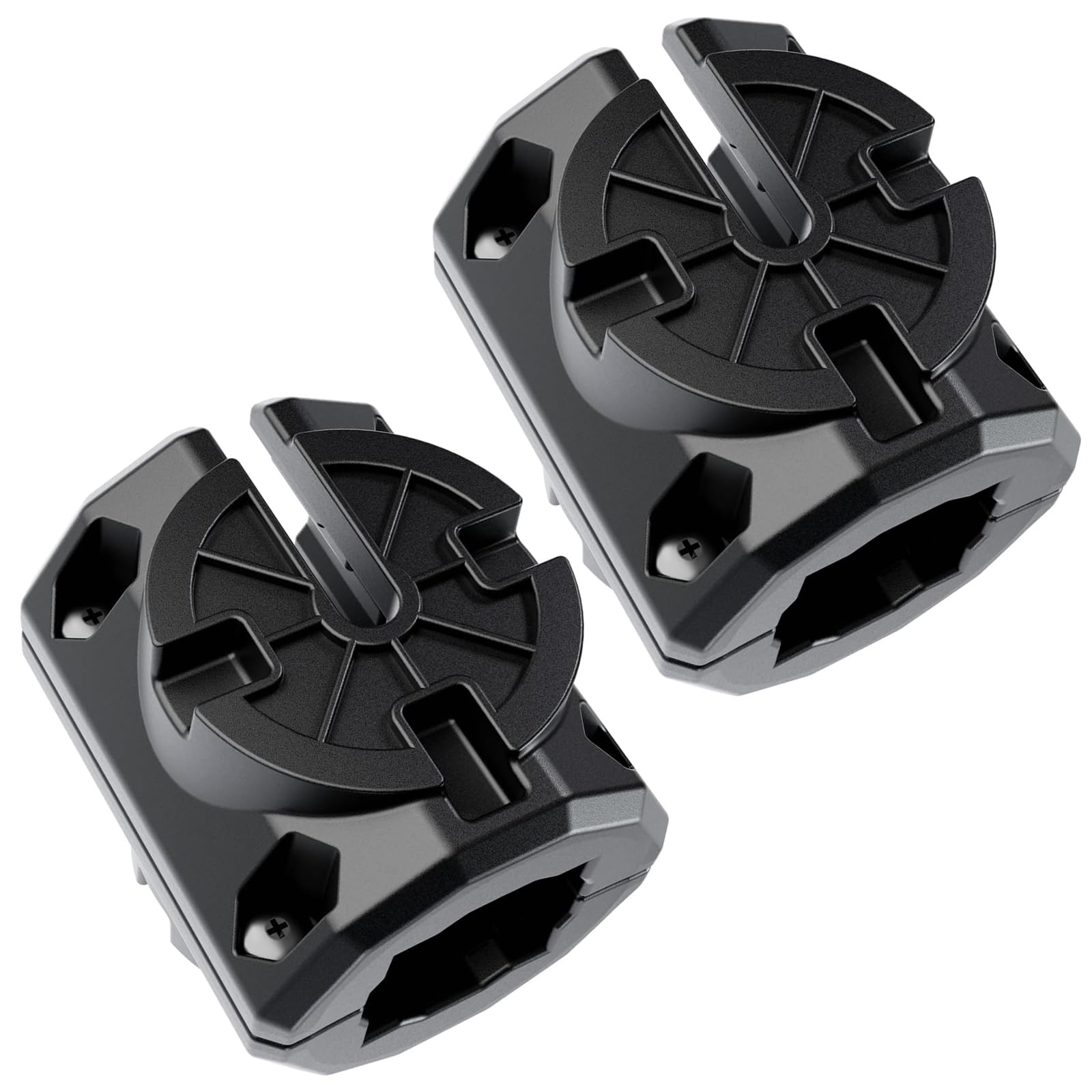 LaWana Kayak Rail Adapter, Black Kayak Rail Mount Compatible with Hobie H-Rail and MightyMount Duo Rails, Kayak Fishing Accessories(Black 2)