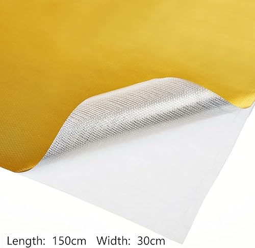 Miniatura 33 de BBTO Lámina reflectante de calor con respaldo adhesivo de fibra de vidrio aluminizada para protección contra el calor, material resistente a