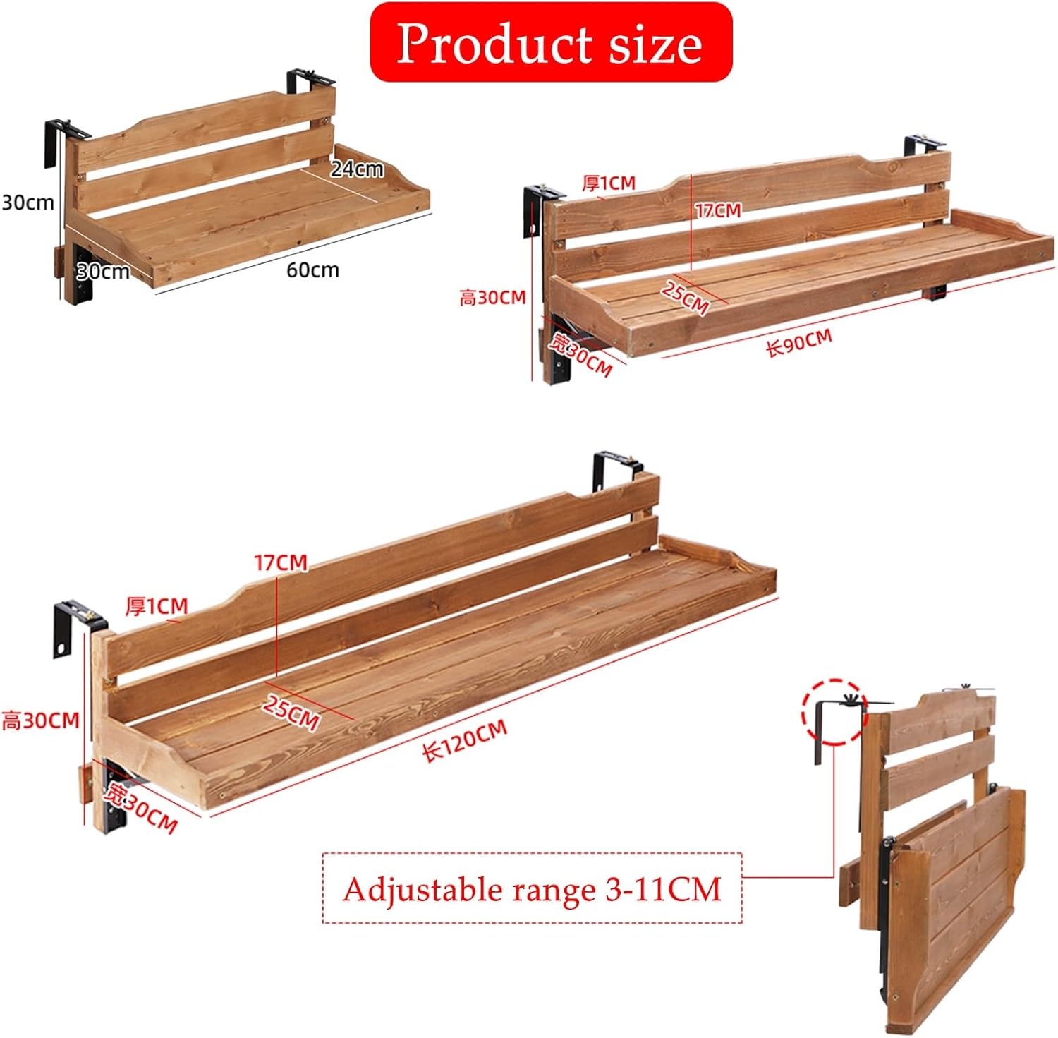 Folding Hanging Table,Space-Saving Wall Mounted Table for Kitchen, Balcony, Durable Lightweight, Easy to Install, Perfect for Small Spaces(Charcoal Wood Color,120cm)