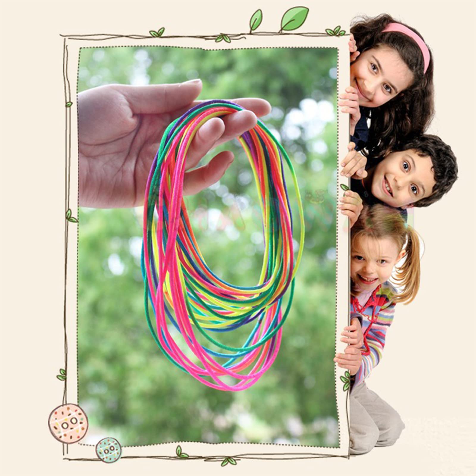 EIHI Lot De 6 Jeux De Fils Pour Doigts - Gummitwist - Petit Cadeau