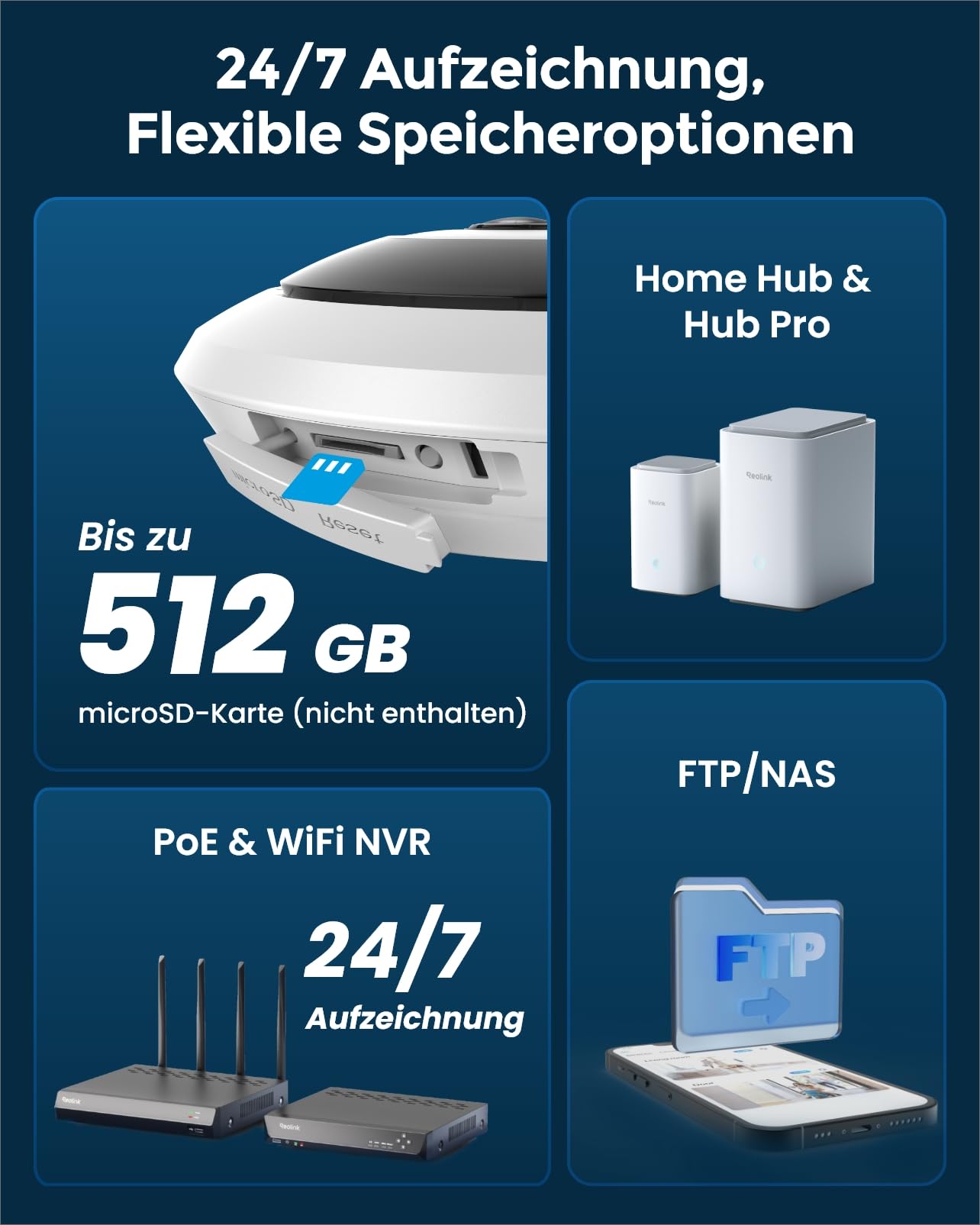 Reolink 6MP WLAN Überwachungskamera Innen, 360° Panorama Fisheye Kamera | 2,4/5 GHz WLAN, Personenerkennung, 2 Wege Audio, Decken-/Wand-/Tisch-Installation, Mehrere Display-Ansichten, FE-W, Weiß