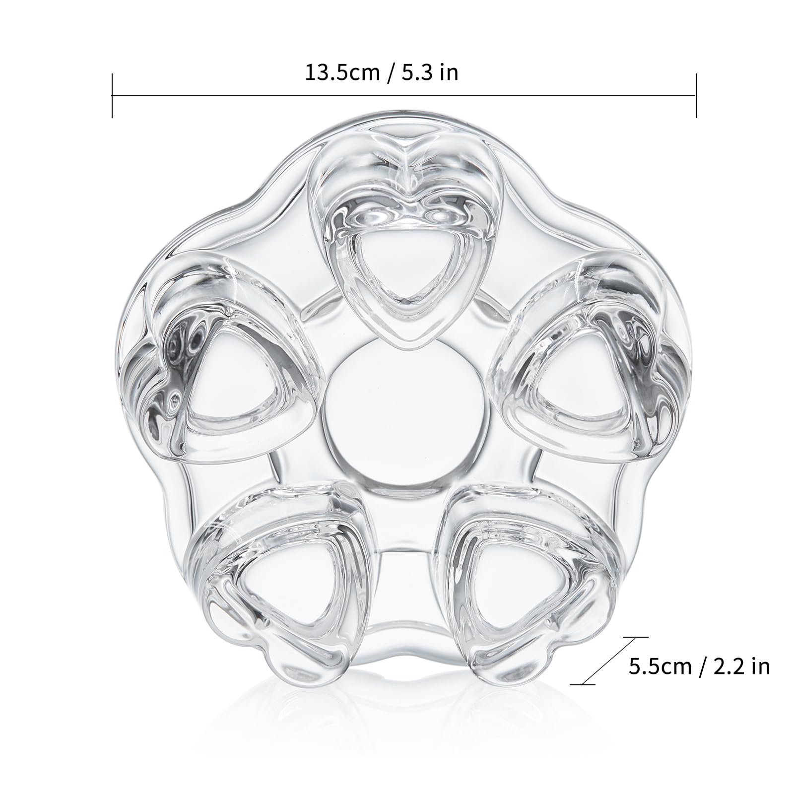 Teapot Warmer, Borosilicate Glass Tea Warmer, Heating Base Tea Warmer 5.3in Dial, Candle Never Flames Out with Tealight Holder