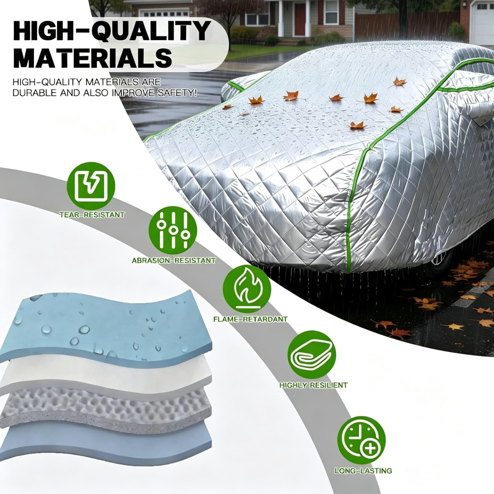 Funda Coche Antigranizo para Kia Sorento SUV | Funda para vehículos de exterior para todo tipo de clima, duradera, a prueba de granizo, ventisca y resistente a los rayos UV