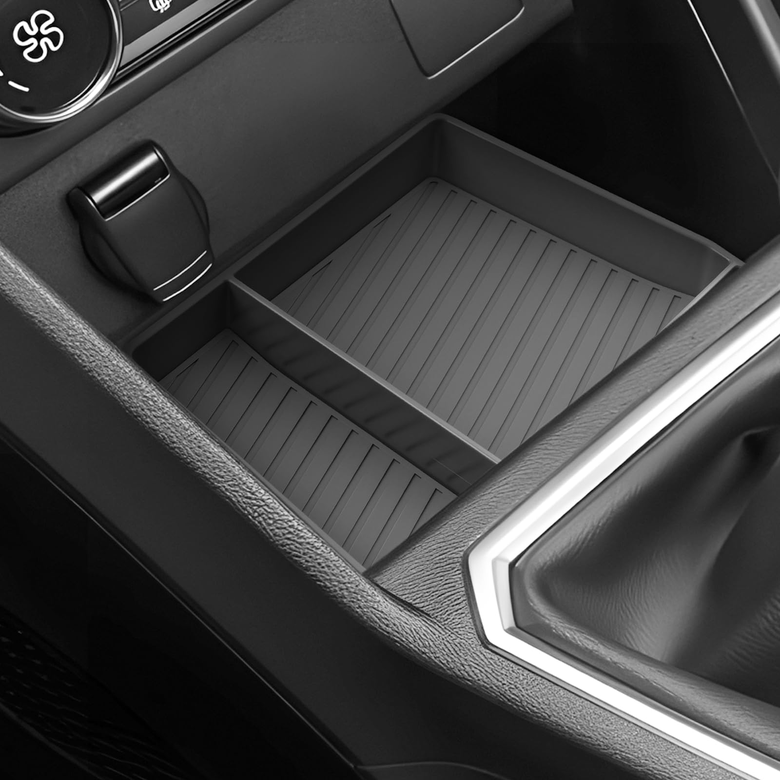 SKTU Accesorio para Dacia Sandero 3 / Stepway 3 / Jogger - Organizador de Consola Central, Caja de Almacenamiento y Bandeja de Almacenamiento Debajo de la Consola Central
