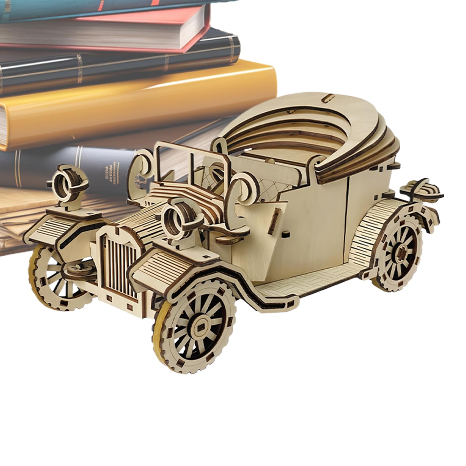 3D Holz Puzzle Modell Auto Bausatz Vintage Automobil Modellbausatz
