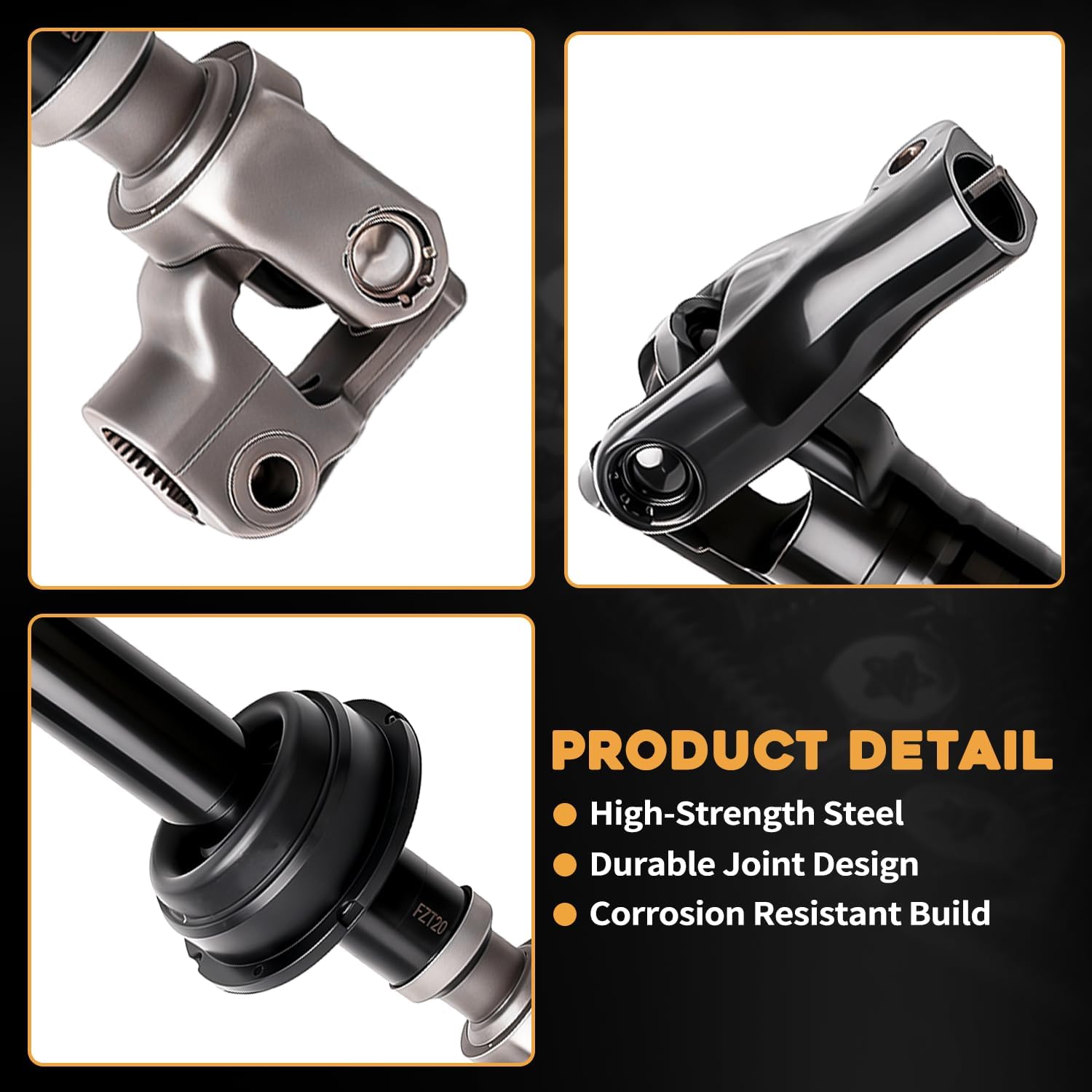 Lower Intermediate Steering Shaft Compatible with Toyota Highlander 2008-2013 Replaces 45220-48171 45220-48170 45220-48210 425-487 45220-0E030