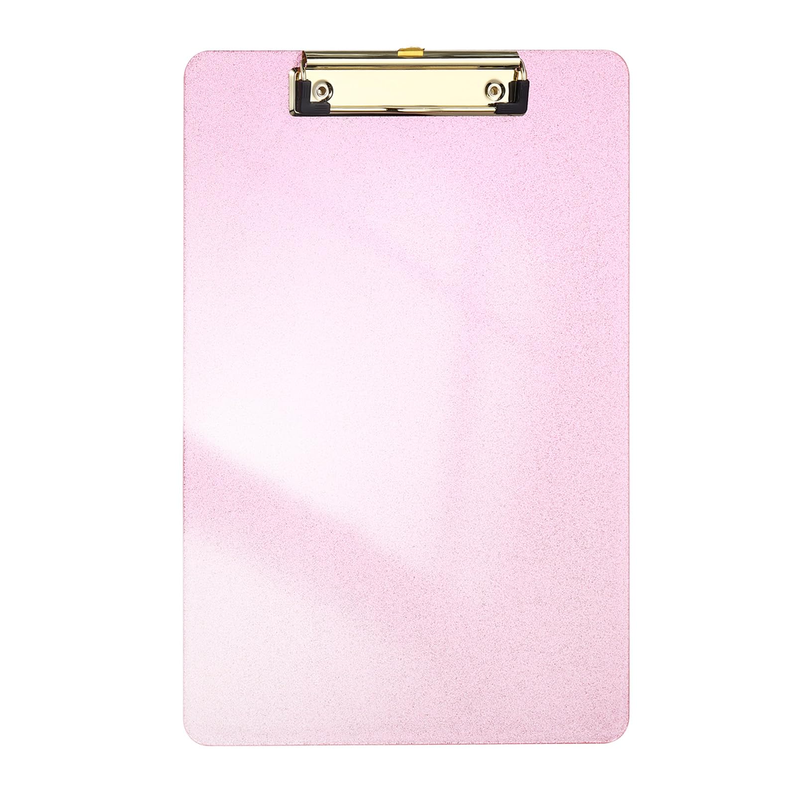 PATIKIL Plastic Clip Boards, A4 Size Glitter Pink Stylish Clip Boards Glitter Design Cute Clipboards Office Supplies for Restaurant Shop Store Note Memo Card Sign Holder