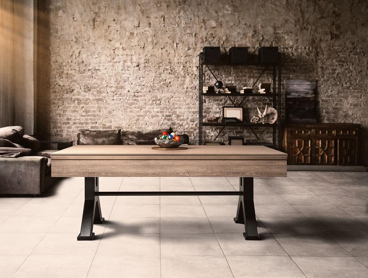 John West Pool Billardtisch Nashville 6ft | Billard & Esstisch, Schieferplatte, Abdeckplatte inklusive, Montage inklusive