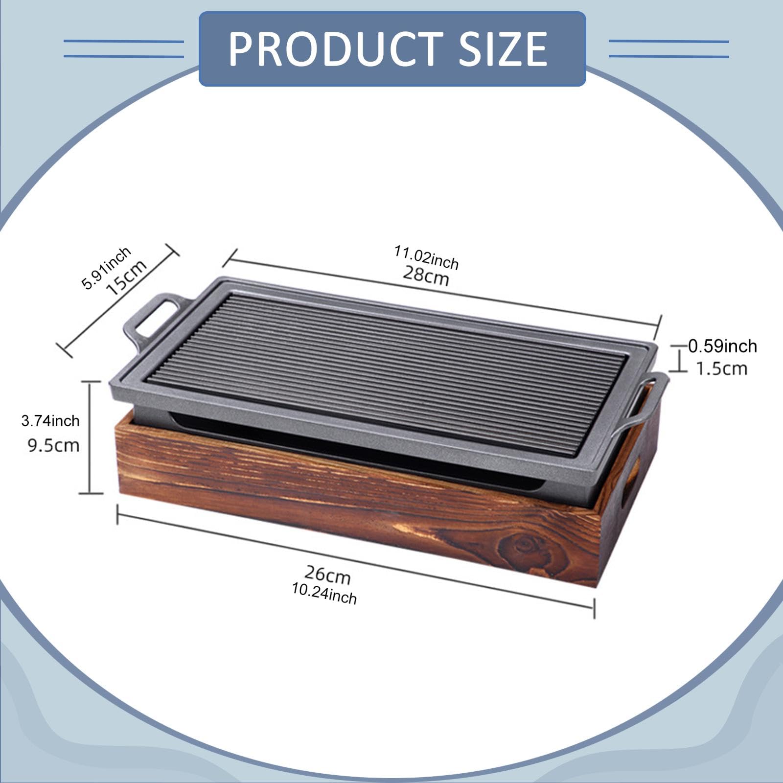 Barbecue Plate Padella Grill Barbecue Coreana Multifunzione in Lega di Alluminio con Riscaldamento Uniforme E Struttura Rinforzata Adatta per Picnic C, S