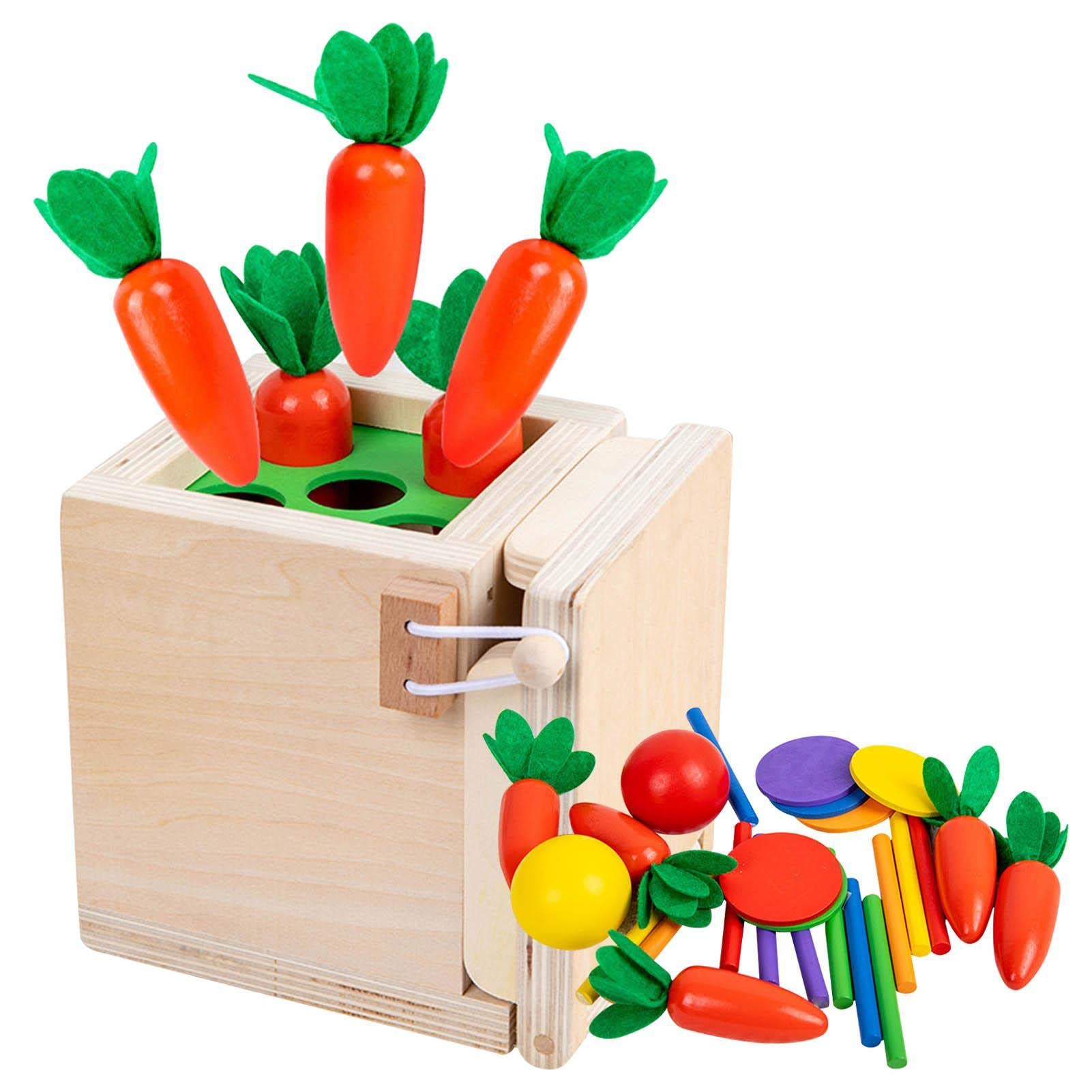 clasificación Madera Montessori Box Juguetes para niños pequeños 1 a 3 años, Cubo Actividades Aprendizaje sensorial, Juguetes educativos para Hijos, Hijas, sobrinas, sobrinos
