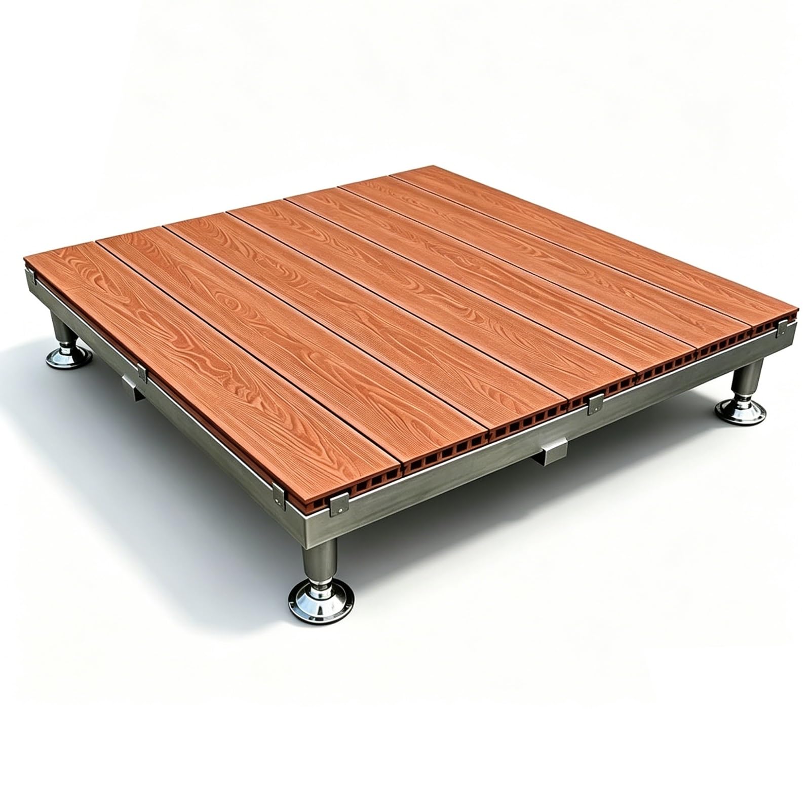 Plataforma de Patio Antideslizante e Impermeable con Altura Ajustable para Suelos Regulares 8