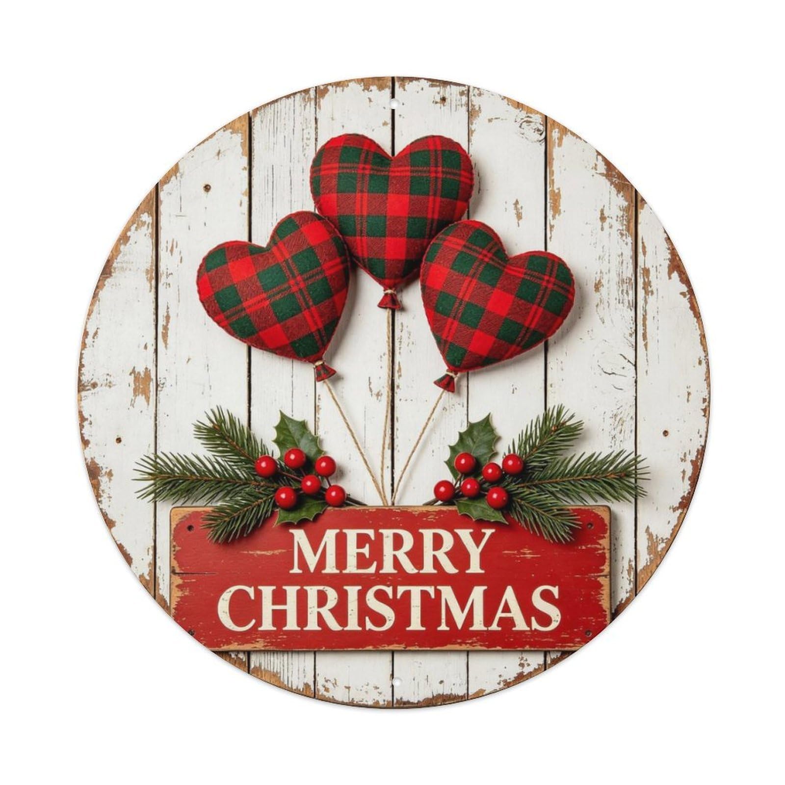 MERRY CHRISTMAS Metal Tin Sign Plaque