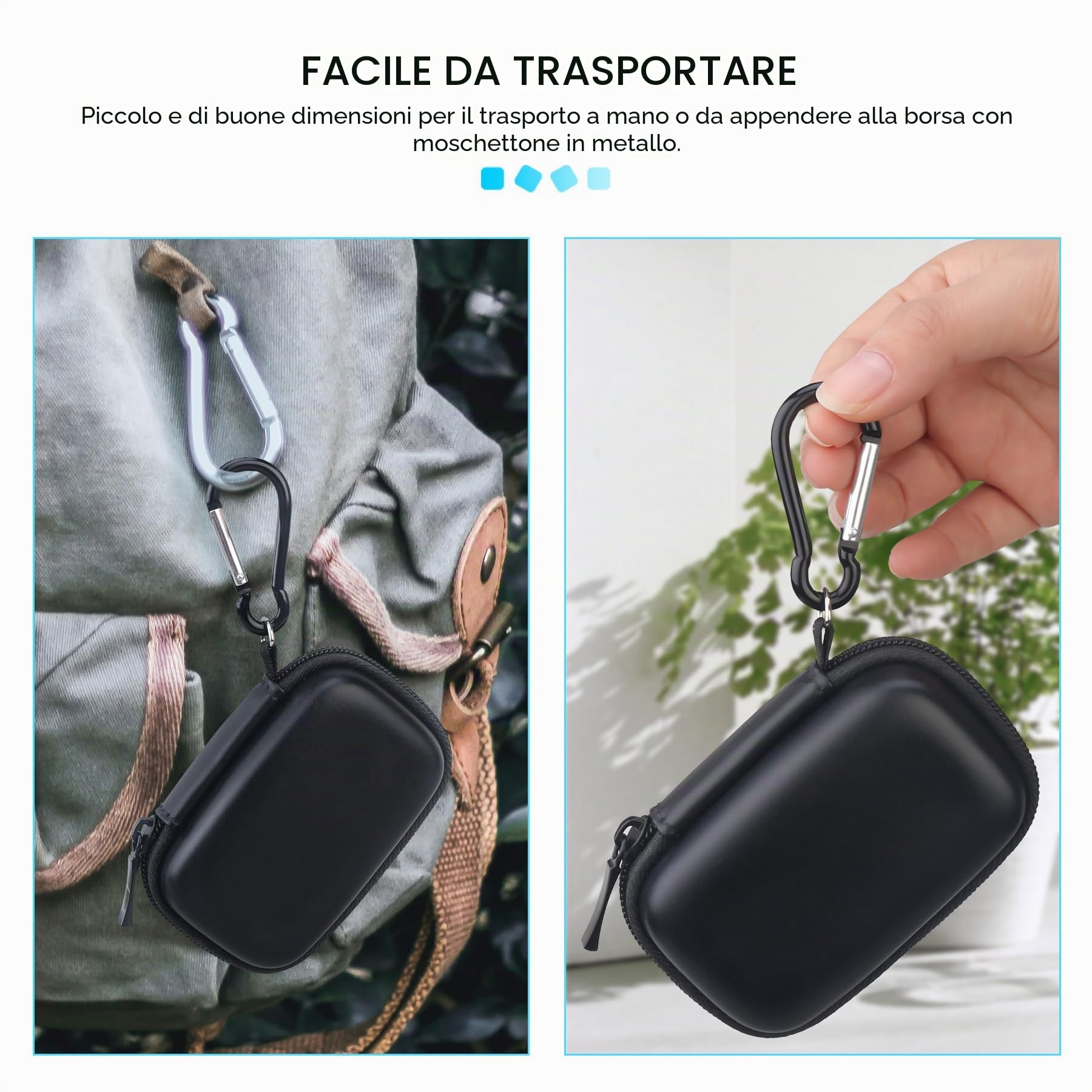 Custodia USB 10 Slot – Porta Unità Flash E Accessori Elettronici, Nera E Flessibile!