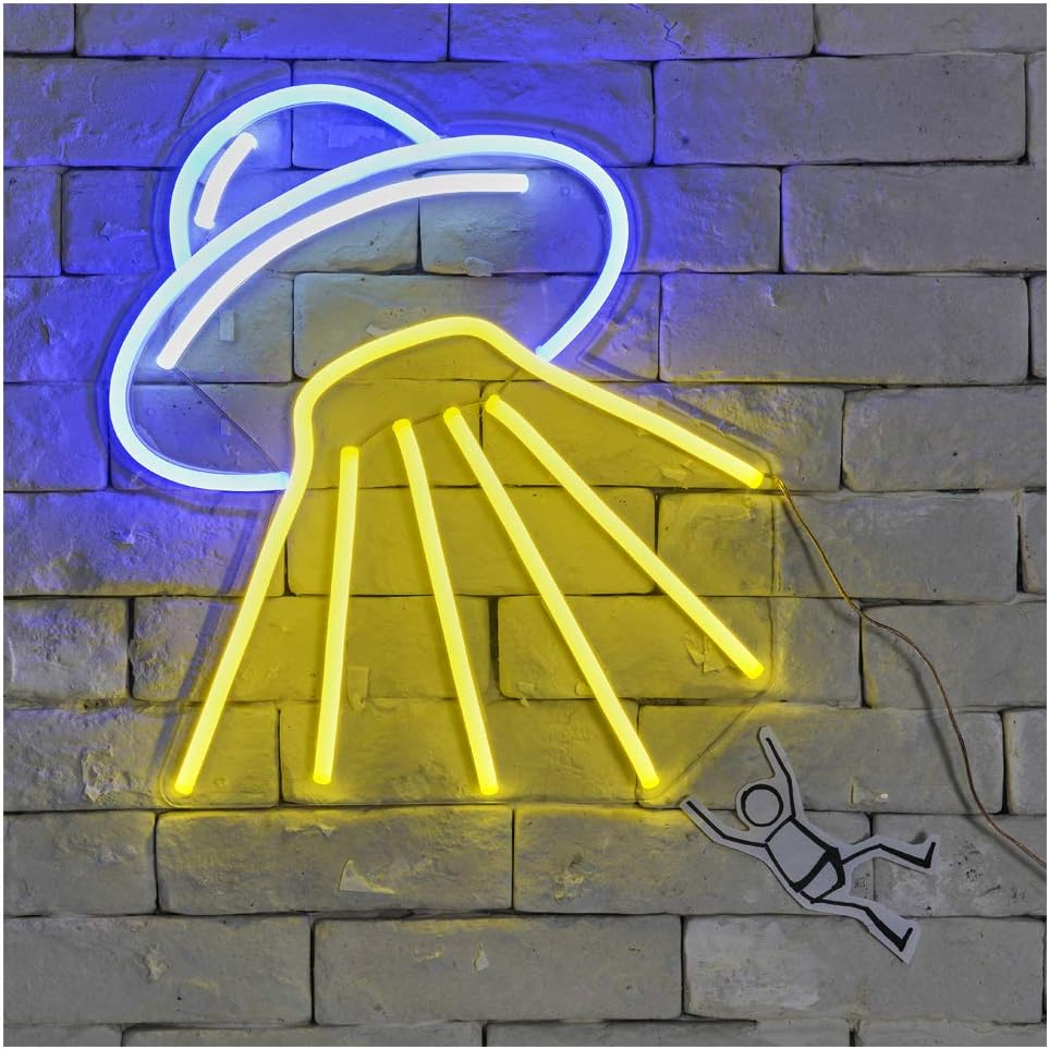 Flаѕh Dеаlѕ - 70% оƒƒ Alien Spaceship-B LED Neon Sign Lights Night Light