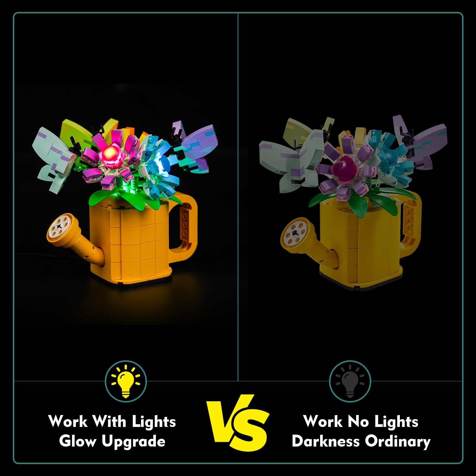 Light Kit for Lego Flowers in Watering Can Lighting Set for Lego 31149 3in1 Flowers in Watering Can, Not Include Models - Image 3