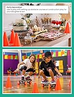 Vista 9 de GHB Soccer Cones 7" 9" of 12 24 Pack Disc Soccer Sport Cones Training Field Marker Agility Cones for Basketball, Coaching, Practice Equipment