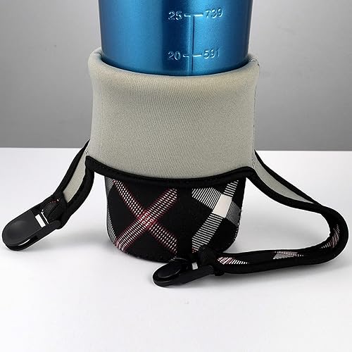 Miniatura 4 de Paquete de 2 bolsas de soporte para vasos de 30 onzas, bolsa para botella de agua con correa para el hombro, apta para YETI, Rtic, Atlas, Ozark