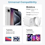 New iPhone 17 16 15 Charger 10FT Long Fast Charging Cord Type C Chagrer with 3 Pack USB C Wall Charger Block Compatible with iPhone 17/17 Plus/17 Pro Max/16/16 Plus/16 Pro Max/15 Pro Max/iPad Pro
