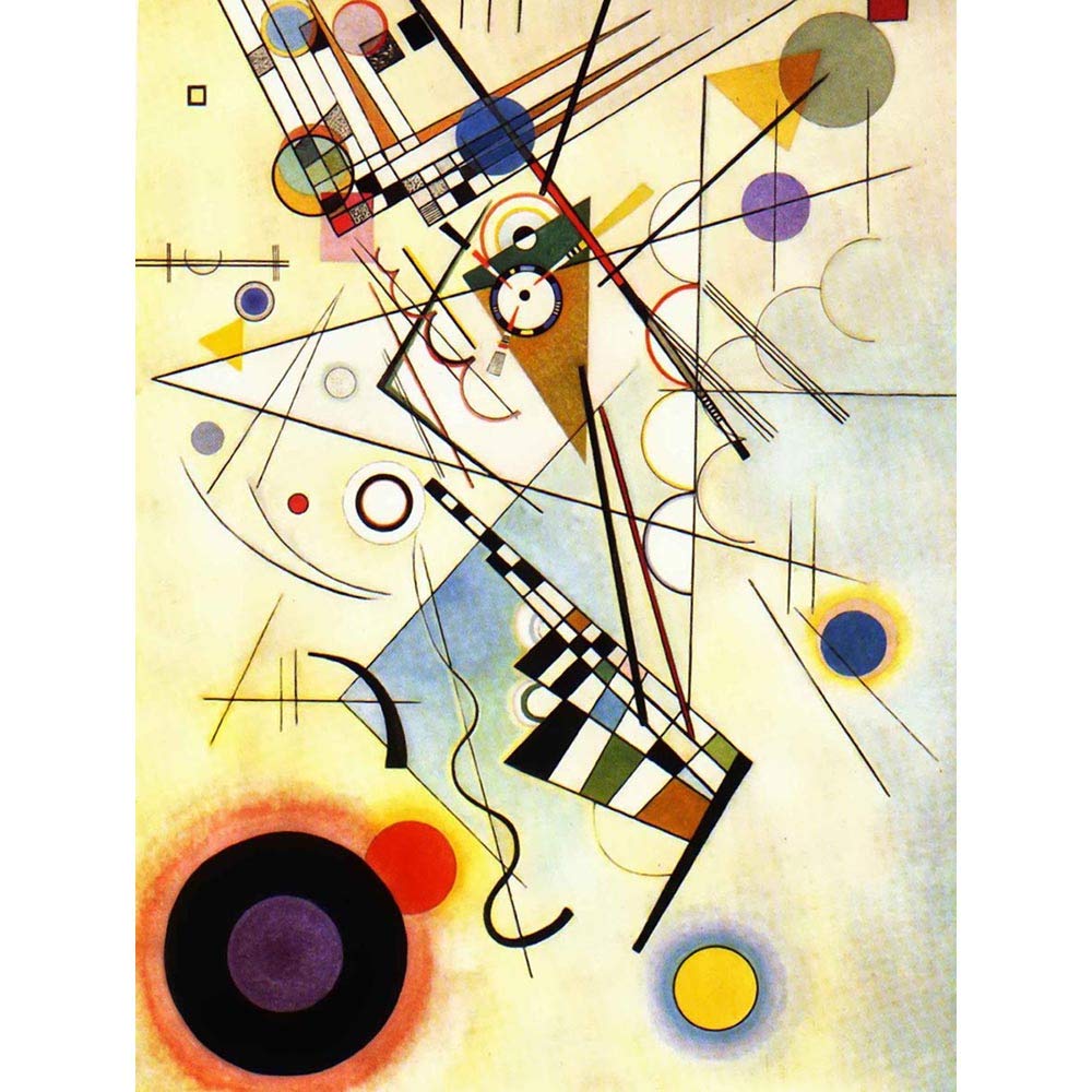 Wee Blue Coo Kandinsky Composition Viii Art Print Poster Wall Decor 12X16 Inch