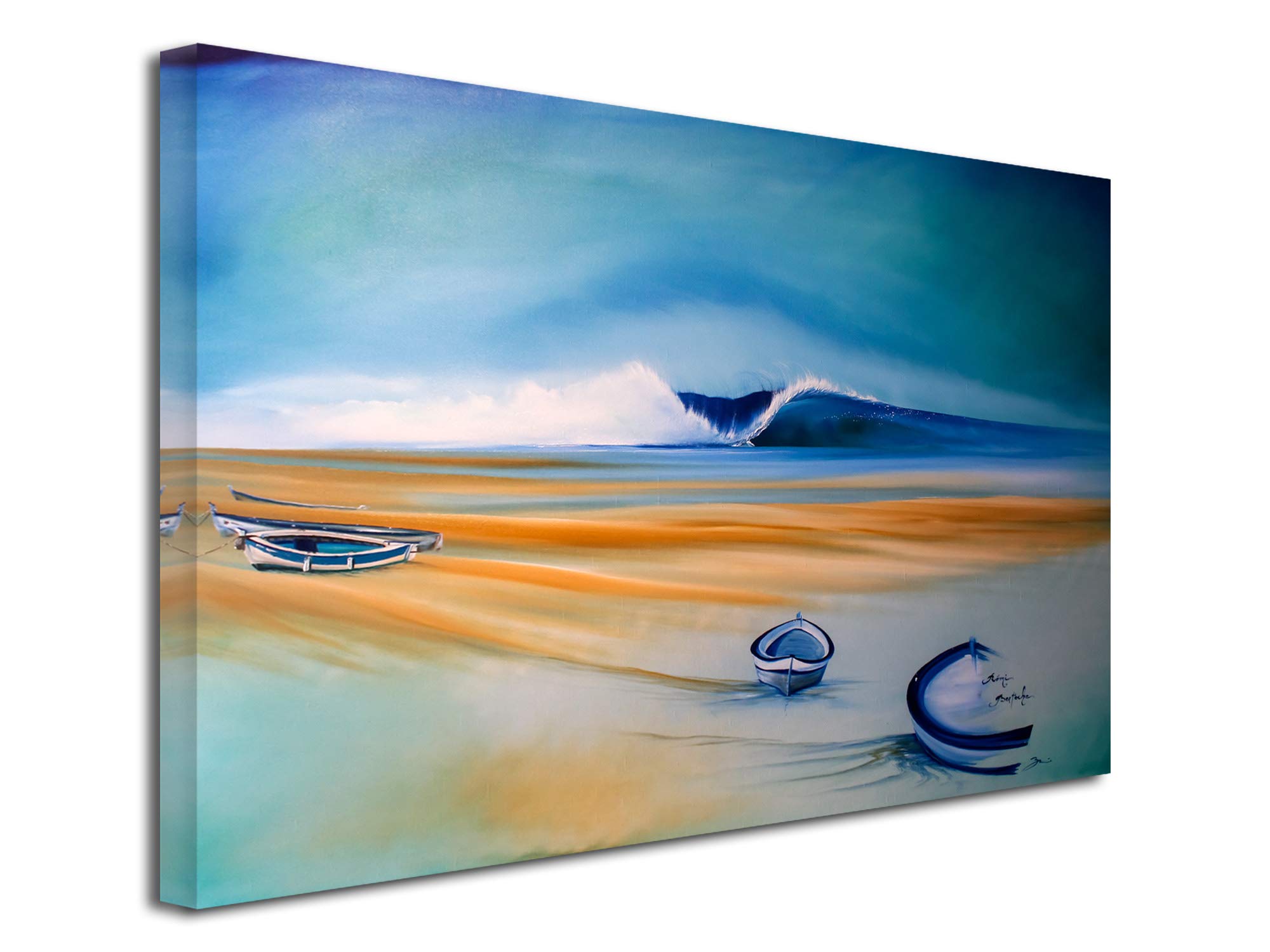 DECLINA, Quadro Decorativo da Parete per Soggiorno Moderno, Quadro Decorativo da Parete, riprodotto su Tela, 50 x 30 cm