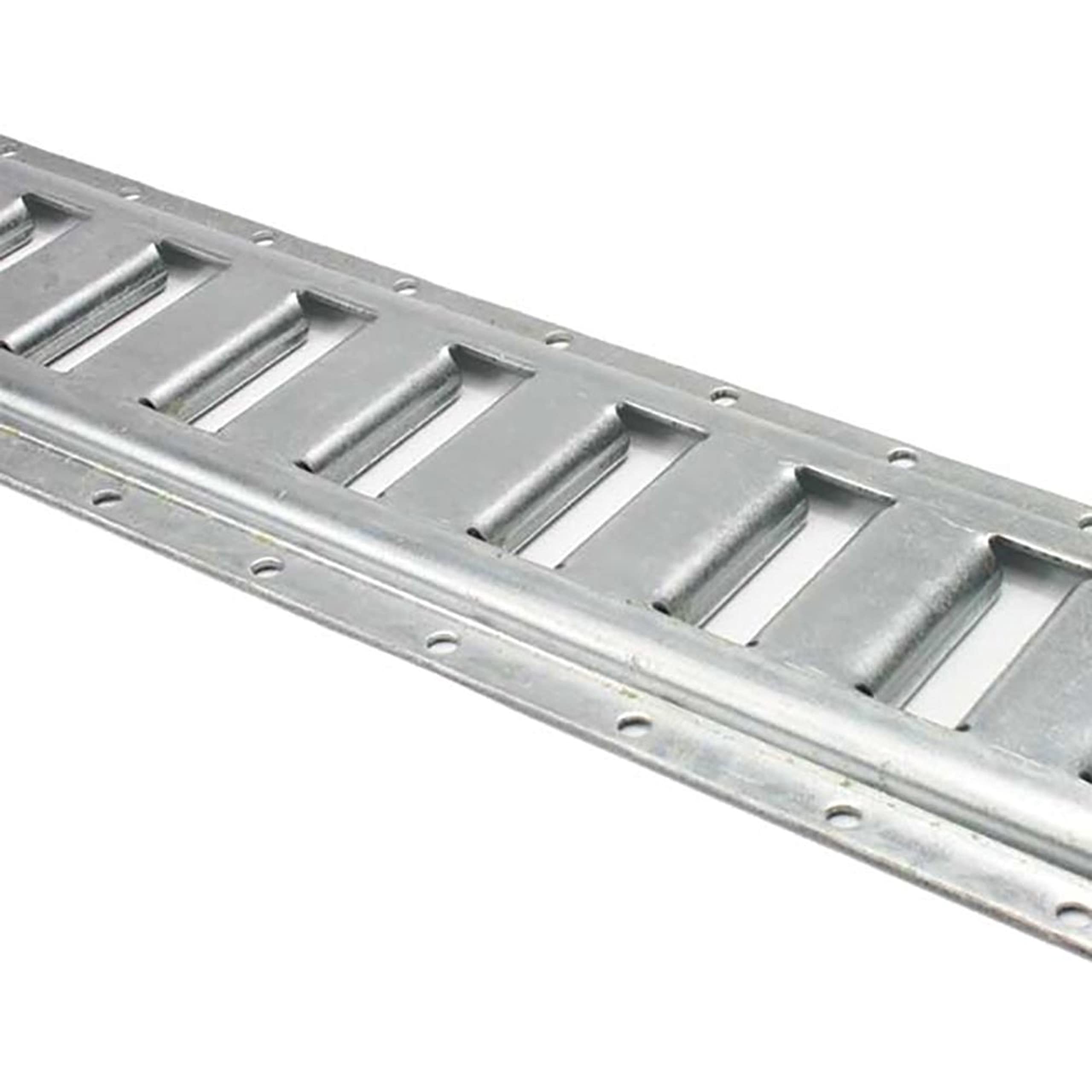 US Cargo Control Horizontal E Track 8 Foot Length (100-Pack), Cargo E Track with Galvanized Finish, 12 Gauge Steel, Secure Cargo in an Enclosed Van Trailer