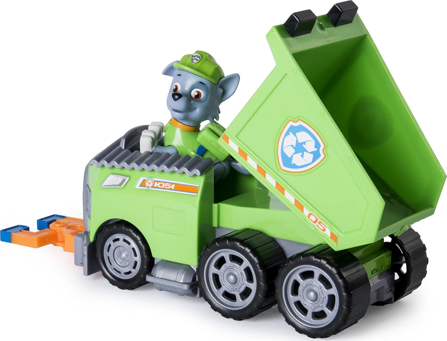 Paw Patrol – Rocky’s Recycle Dump Truck Vehicle with Rocky Figure