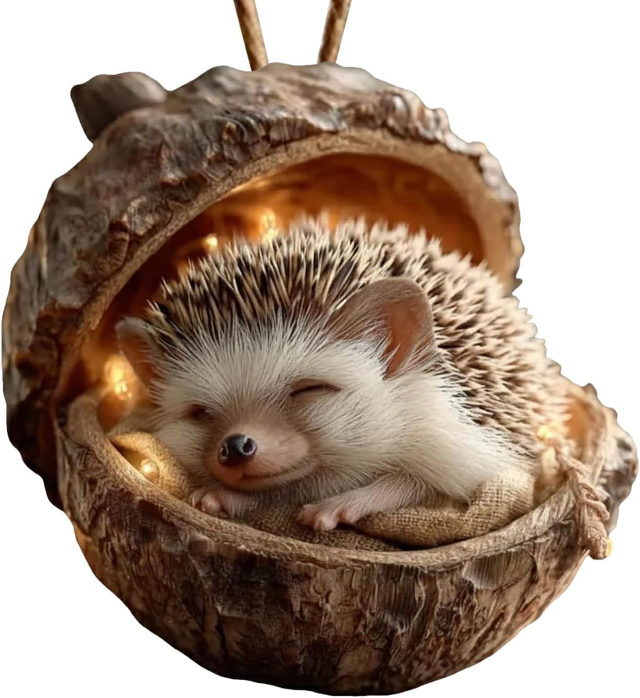 Forest Animal Acorn Ornaments – Cozy Forest Christmas Ornaments, 2025 New Pine Cone Decoration, Woodland Creature Figurine, 2D Acrylic Hanging Ornament Home Party Décor