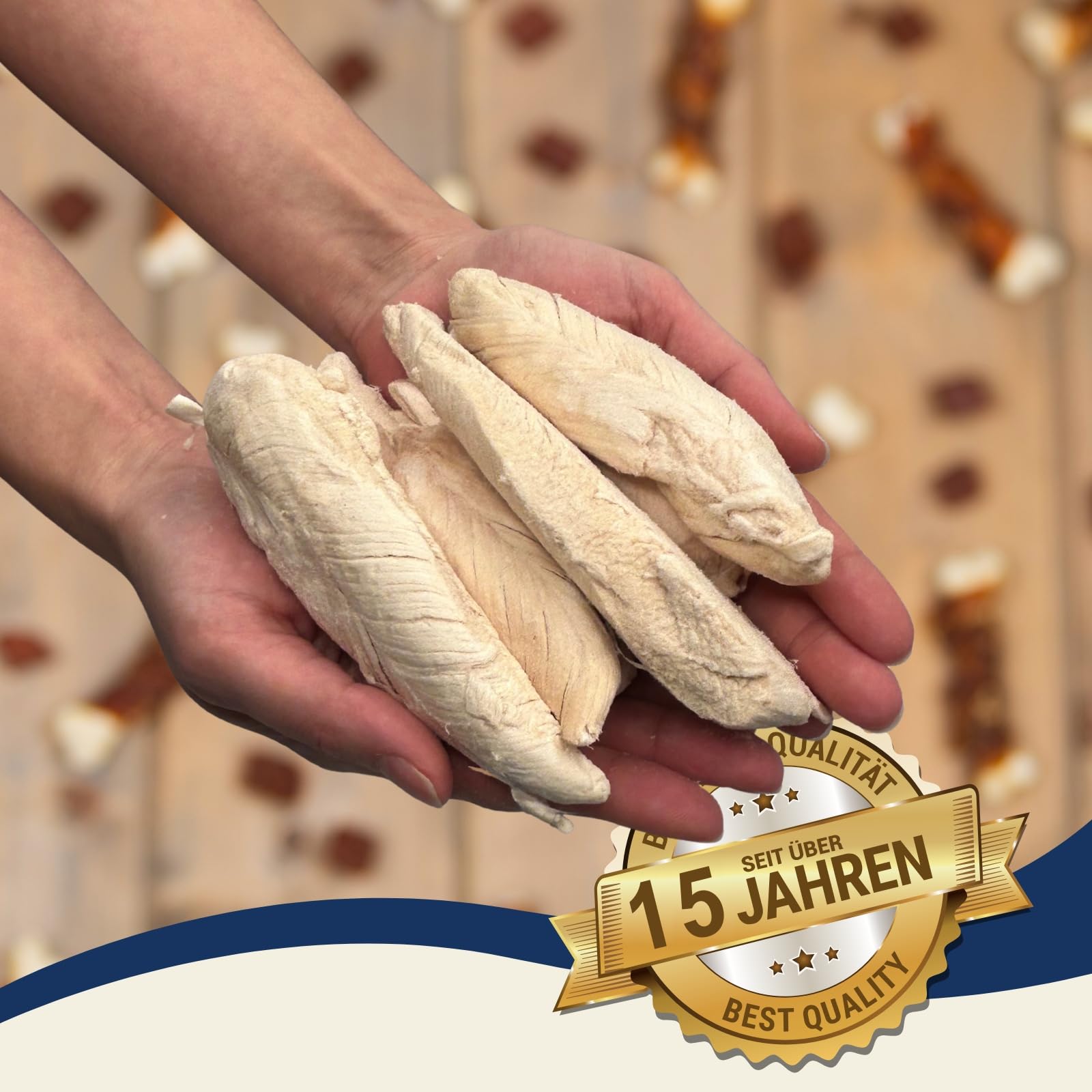 Lyra Pet® 5 kg (25x200 g) Hühnerbrust gefriergetrocknet - Snack für Hunde | Hundeleckerli vom Huhn - Idealer Belohnungs-/Trainingssnack - Hundefutter auch für Welpen & Senioren - Proteinreich & fettarm