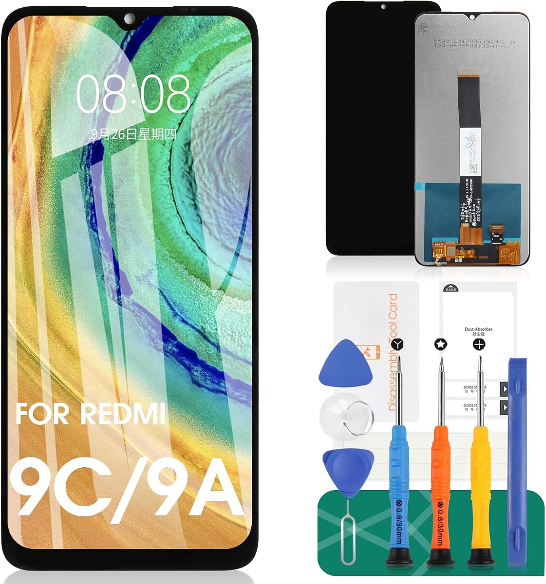 for Redmi 9C Screen Replacement for Xiaomi Redmi 9C LCD for Redmi 9A Display for M2006C3MG for Redmi 10A LCD Digitizer Touch Screen Assembly Repair Parts