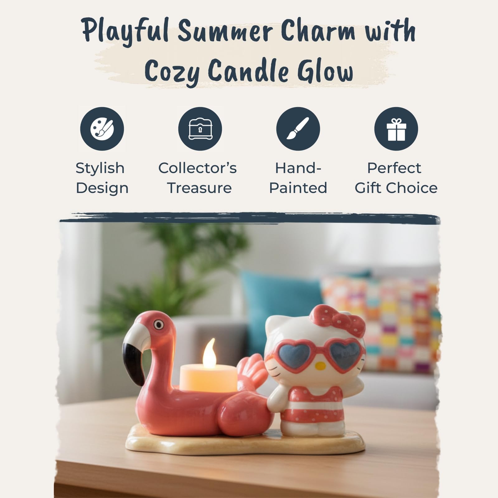 Amazon.com: Blue Sky Clayworks Hello Kitty Pretty Pink Flamingo