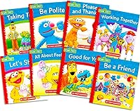 Vista 1 de Barrio Sésamo Elmo Manners Libros para Kids Toddlers – -Conjunto de 8 Manners Libros