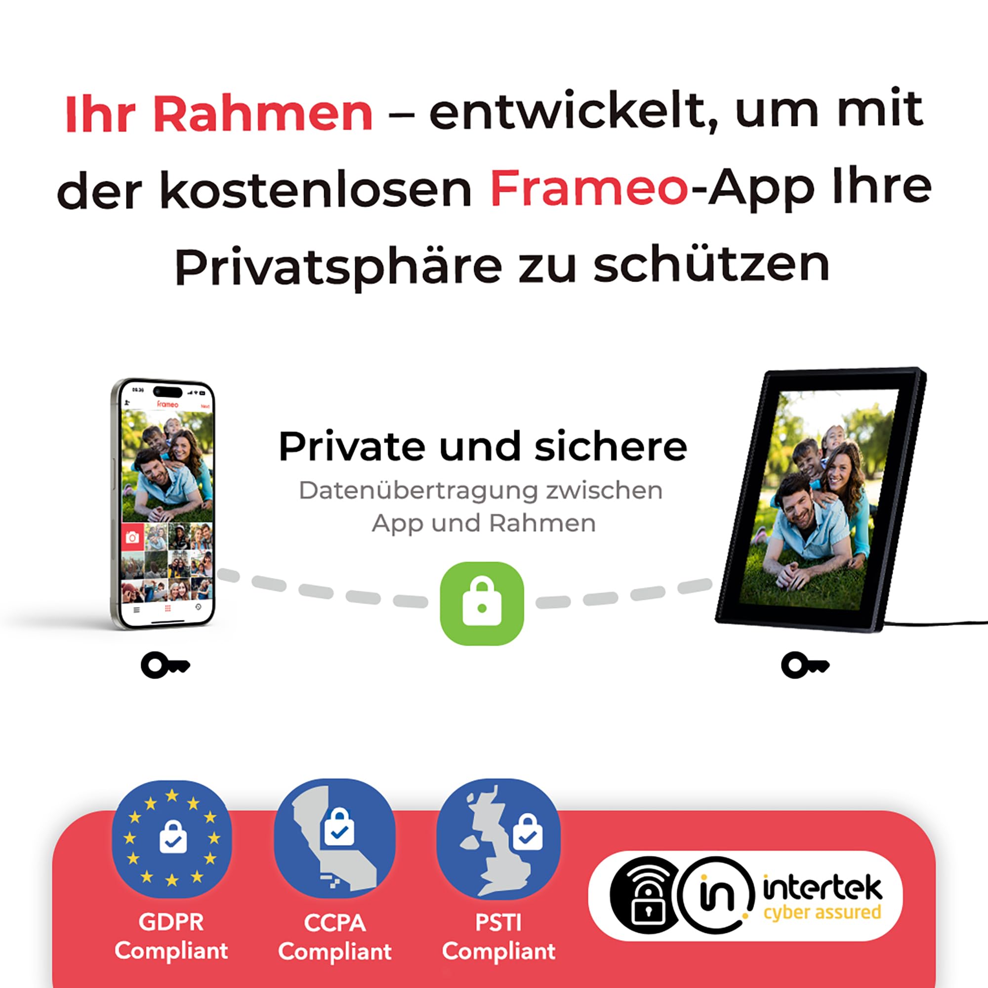Rollei Smart Frame WiFi 100 czarna cyfrowa ramka na zdjęcia 10,1 cala z funkcją WiFi do odtwarzania zdjęć i filmów z dźwiękiem.
