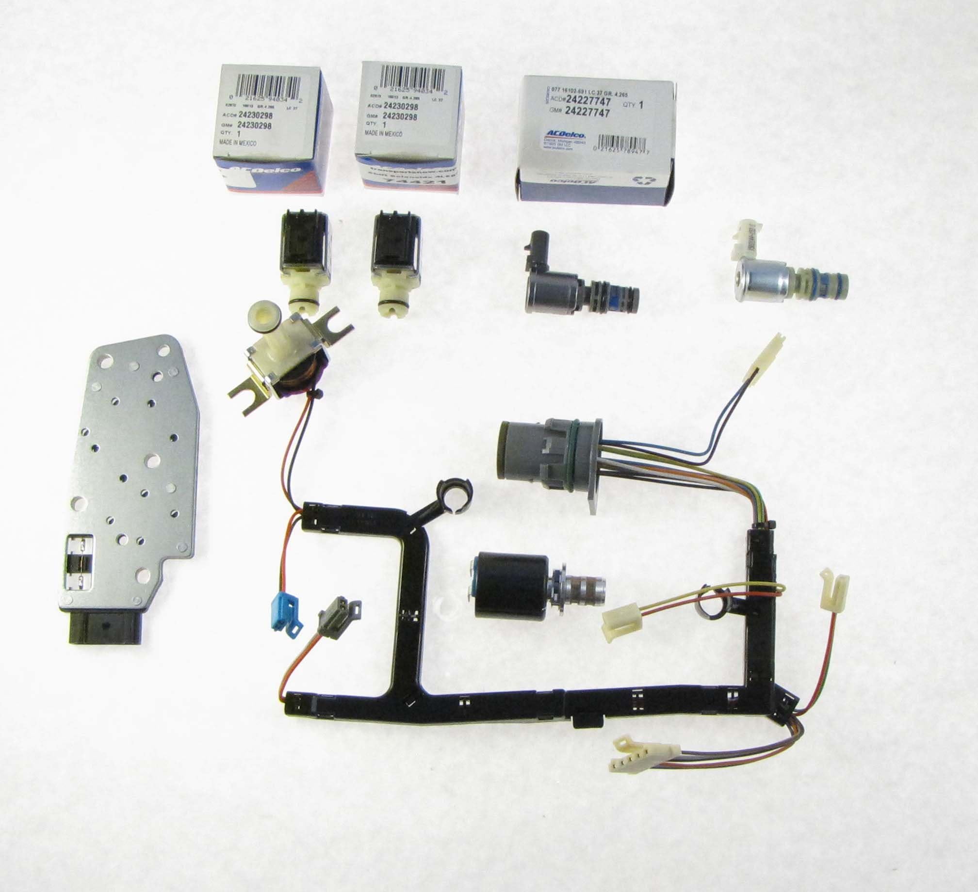 GM 4L60E 7 Piece Solenoid and Wire Harness Kit EPC TCC Shift Manifold 3-2