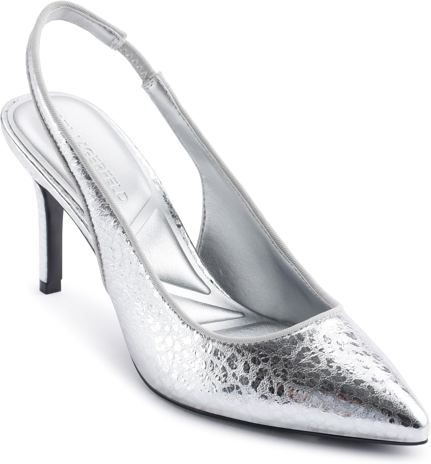 Karl Lagerfeld Women's Rosalyn Pointed Toe Slingback Pump