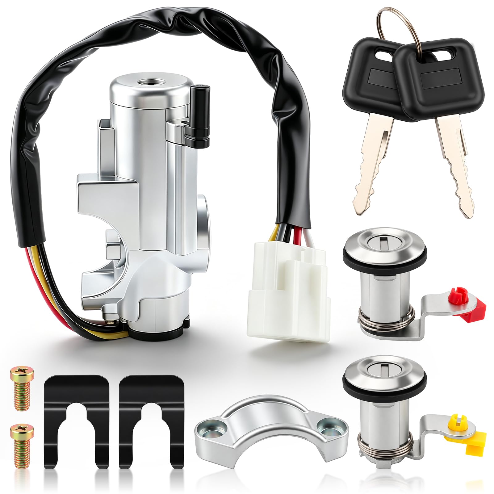スズキ純正　イグニッションスイッチ　キー　K10 K11 K15 M15　① Amazon.com: GoaMotors Ignition Switch Door Lock Cylinder Kit 48700