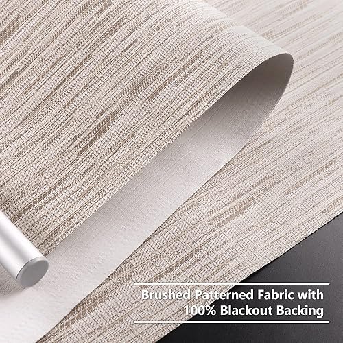 Miniatura 4 de Persianas enrollables para ventana, 100 % opacas, con protección UV, tela con aislamiento térmico, persianas opacas para ventanas, oficina,