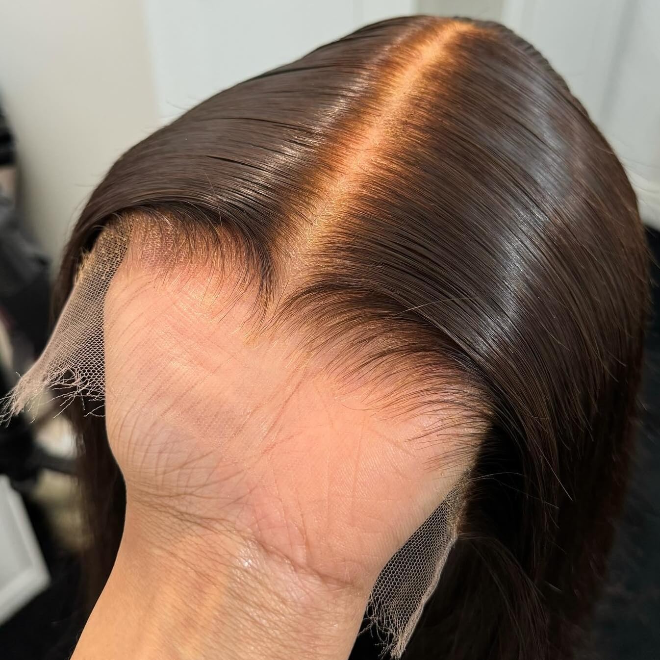 4x6 Ultra-thin Invisible HD Lace Closure, Single Knot Pre-Plucked 12A Grade Virgin Hair, Straight Style, Undetectable Melted Lace, Human Hair (20inch)