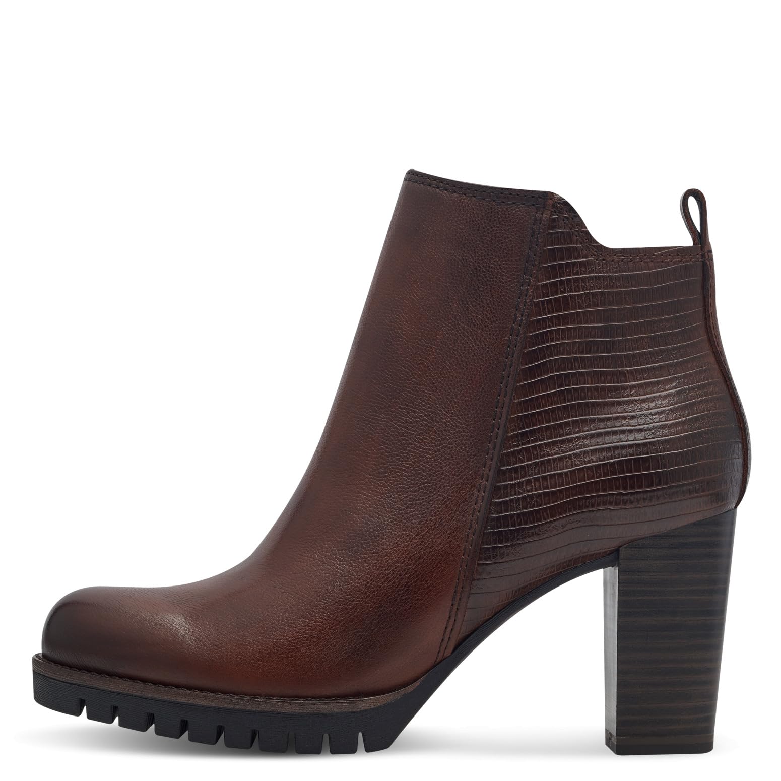 MARCO TOZZI Damen Stiefeletten mit Absatz mit Lederanteil Elegant