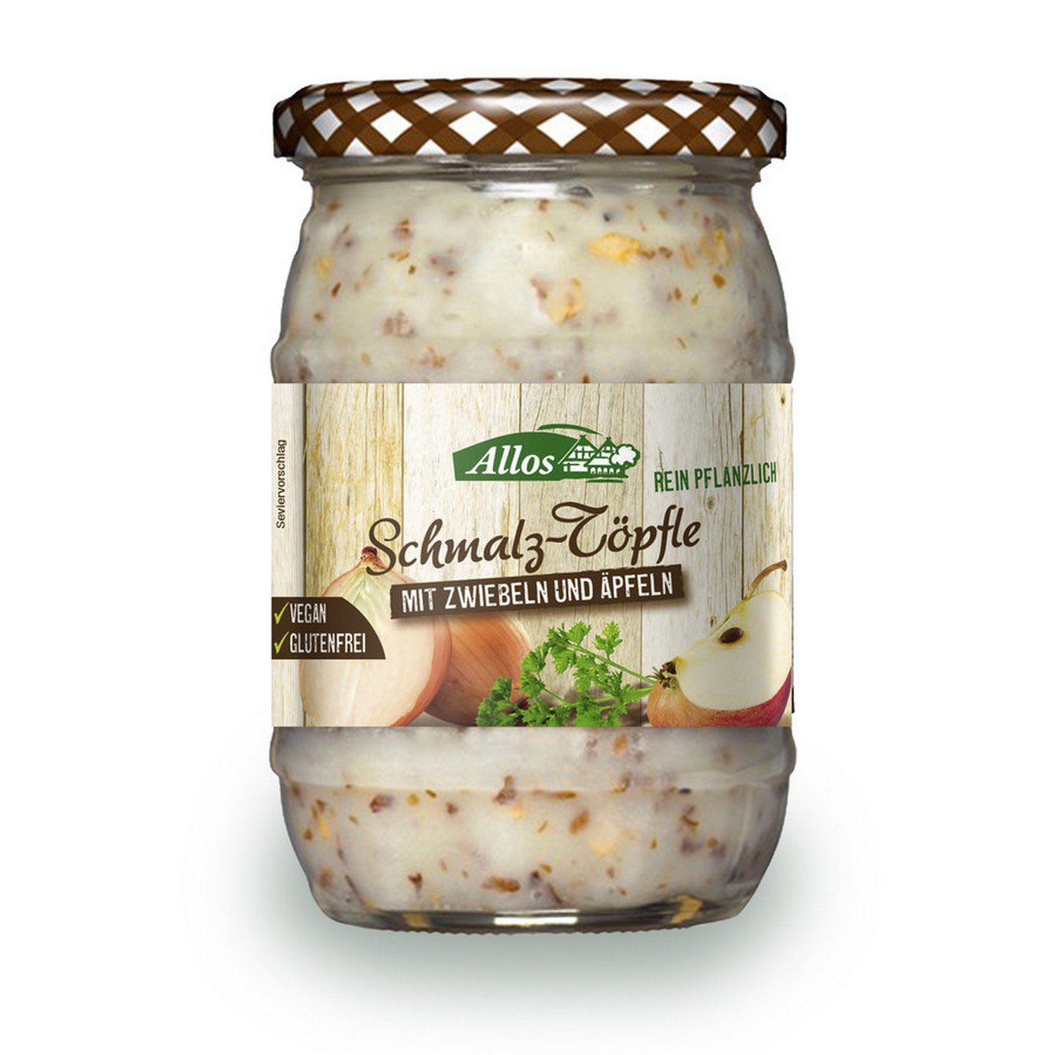 Allos Organic lard pots with Onions and Apples (1 x 250 g)