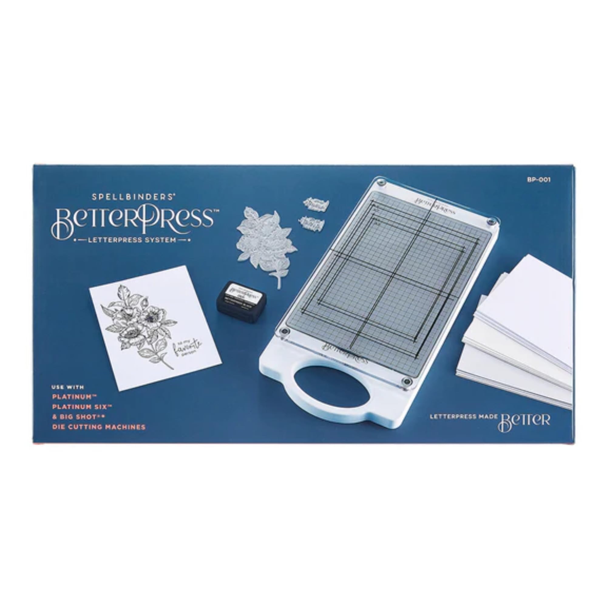 Spellbinders　BetterPress セット（未使用品） Amazon.co.jp: Spellbinders BetterPress Letterpress SystemBP001