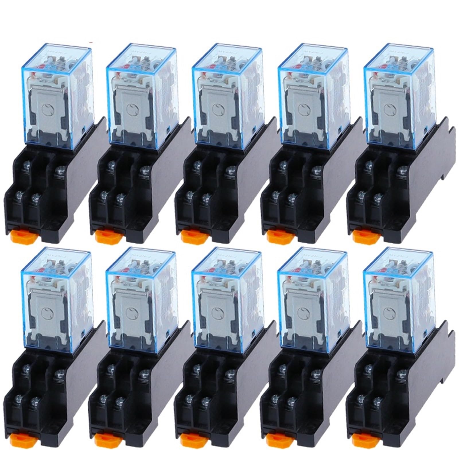 Relé micromini de uso general con base de zócalo, MY2P HH52P MY2NJ, 24 V CC/110 V/220 V CA, 10 unidades(AC,12V)