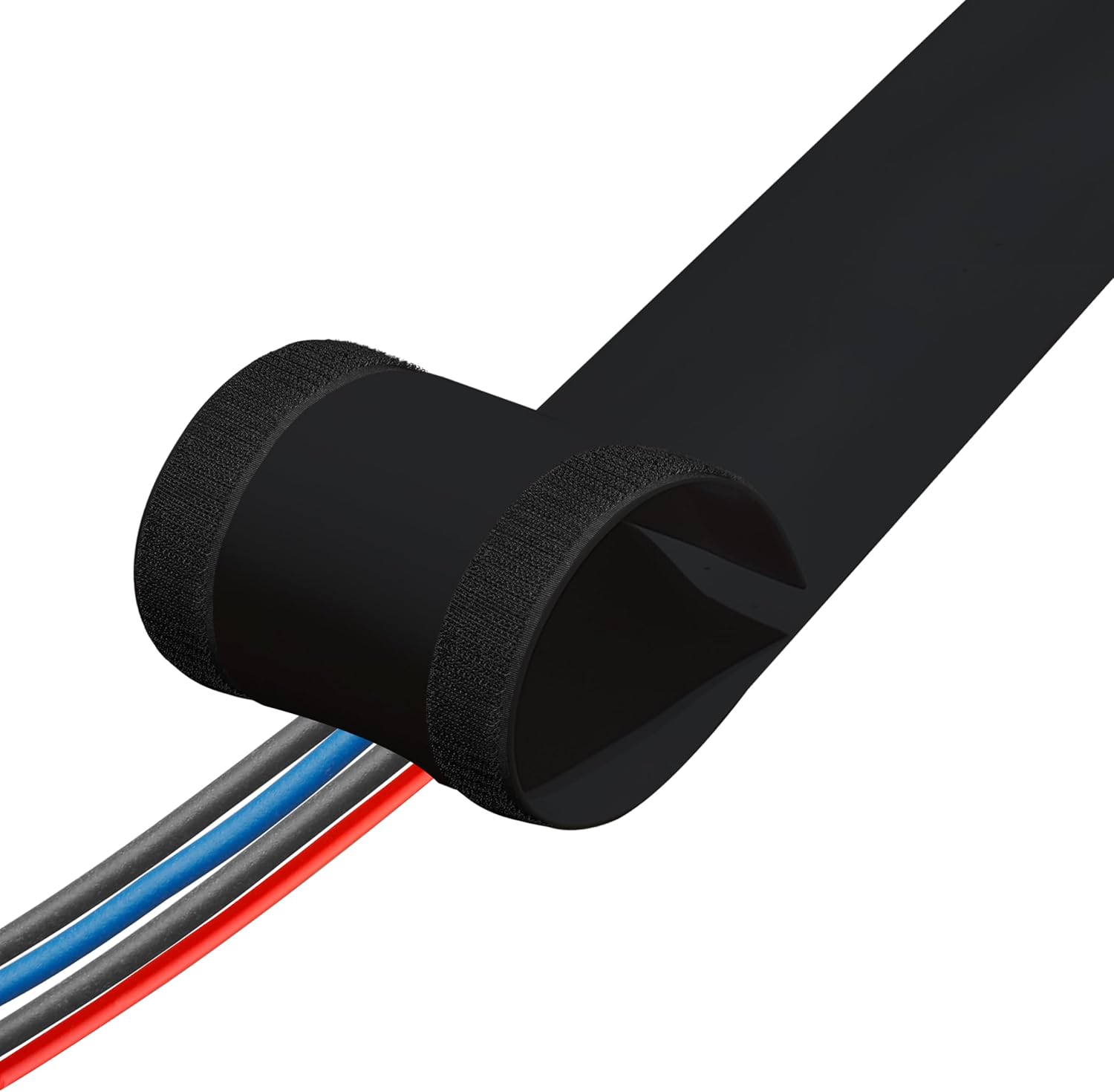 Rubber Bond Carpet Cord Cover Strips - Carpet Cord Hider for Easy Cable Management - 6"x48" Cord Covers for Wires on Floor - Low Profile Carpet Cable Cover - Floor Wire Cover for Carpet - Brown