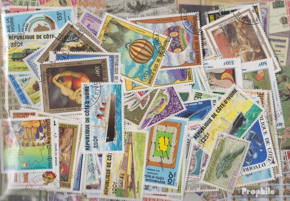 Costa de marfil 200 varios sellos (sellos para los coleccionistas)