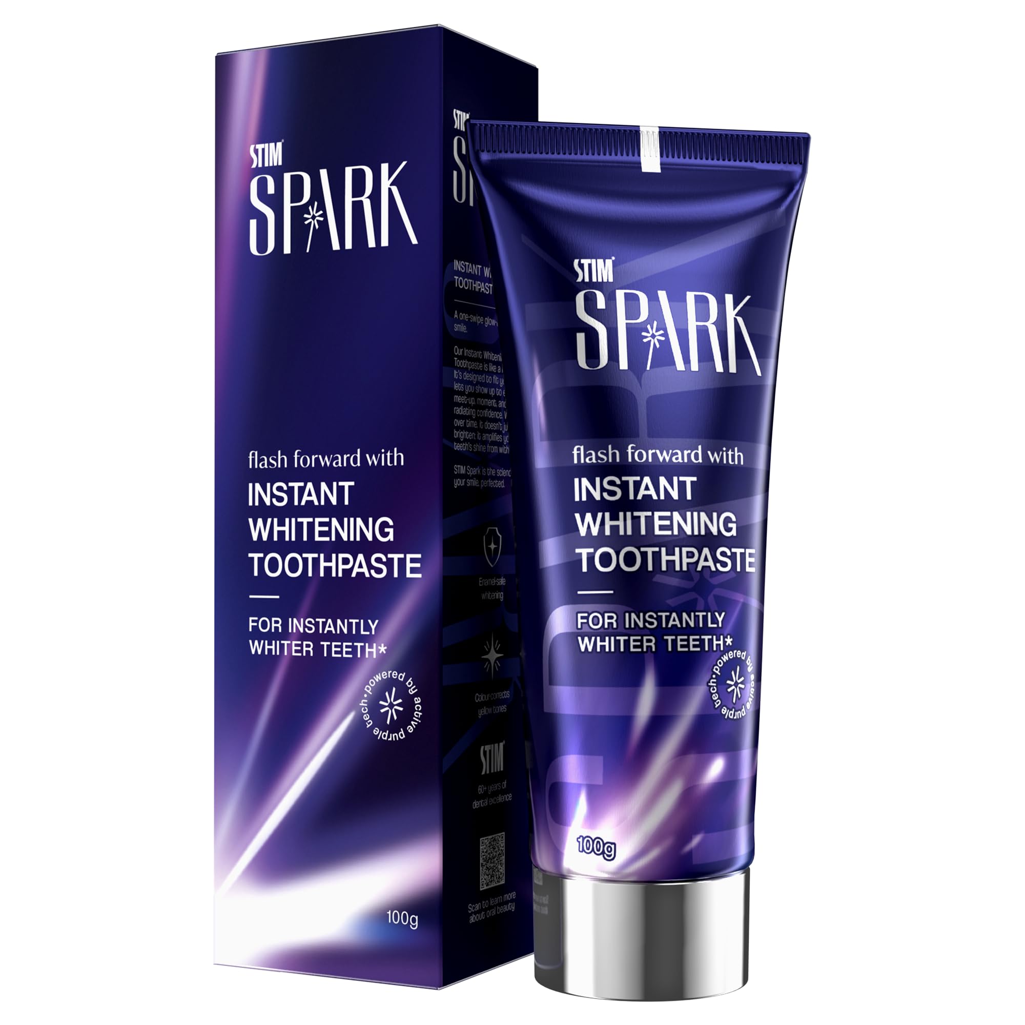 STIM Spark Instant Whitening Toothpaste 100g - Image 1