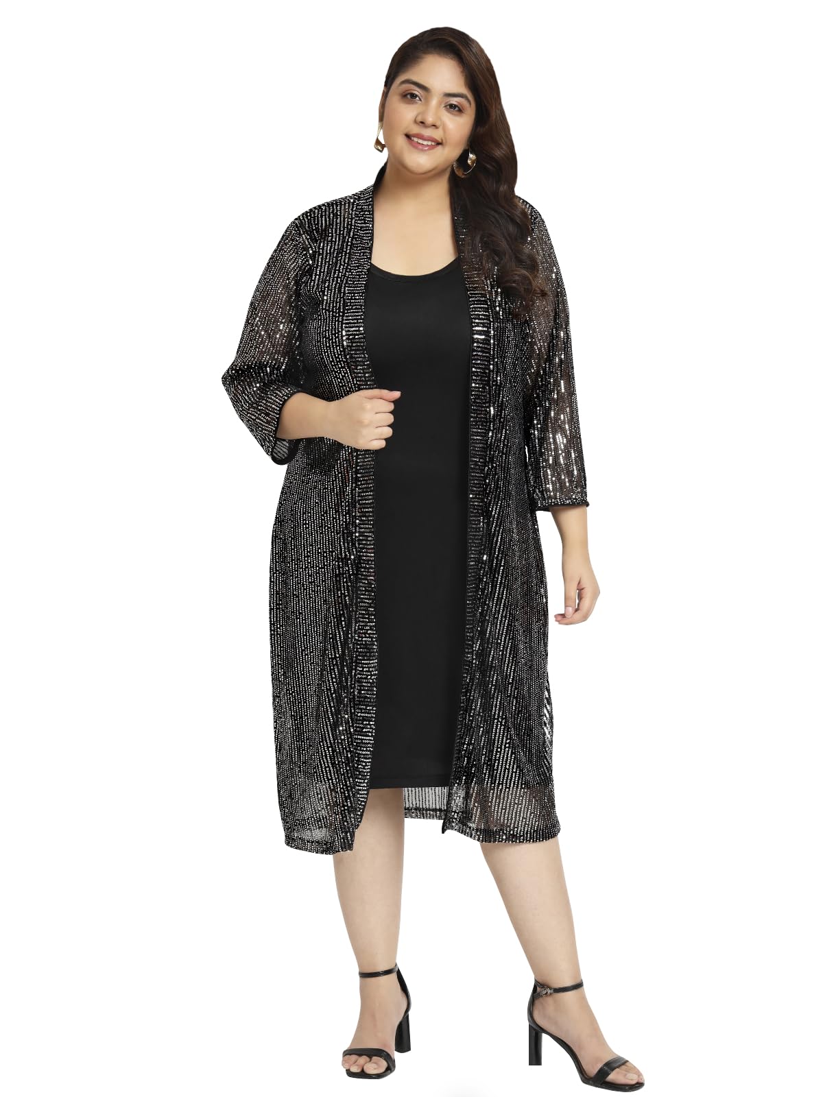 Plus Size Silver Sequin Shrug Next Buy Yours Curve Silver Sequin
