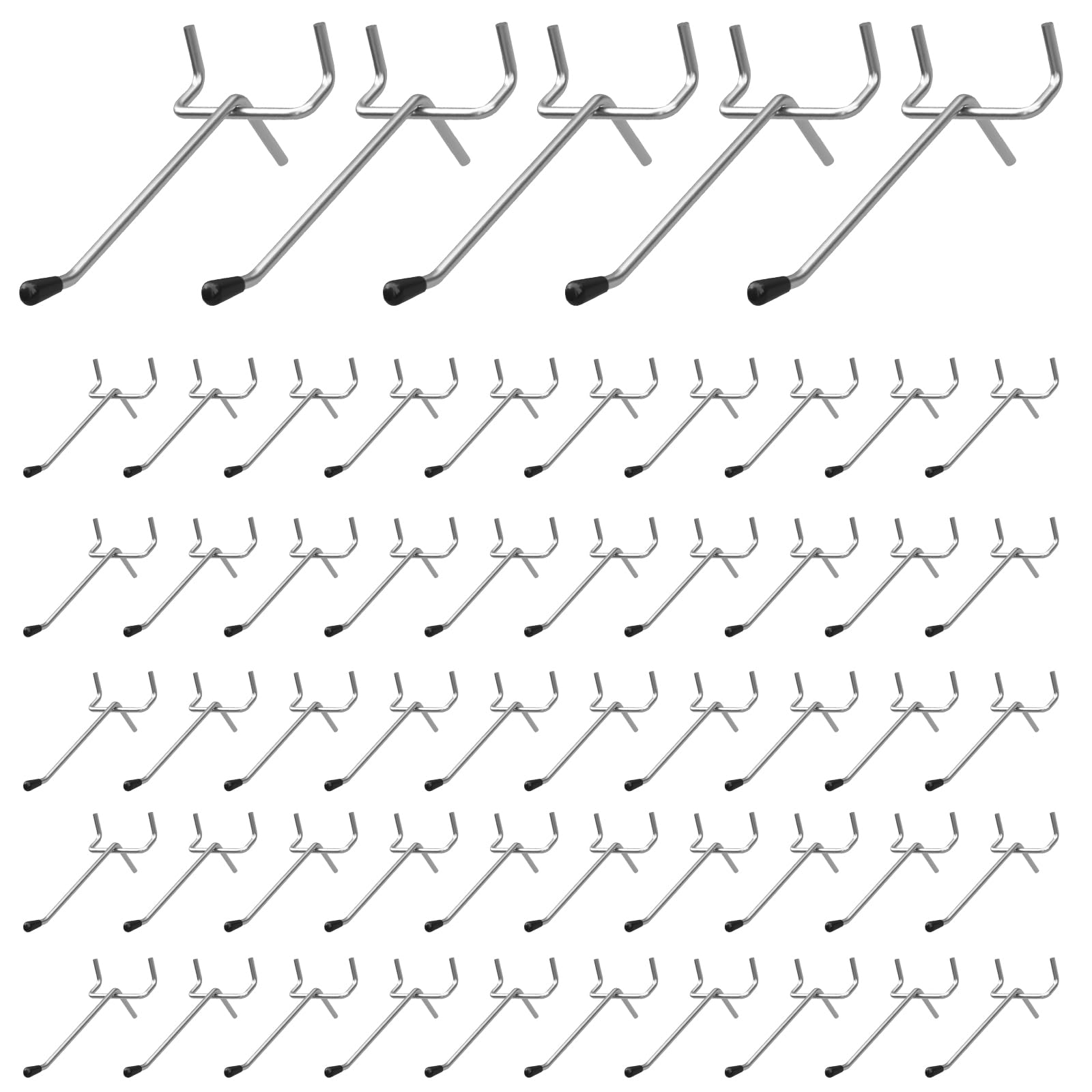 Crochets pour panneau perforé en métal robuste pour suspendre vos marchandises avec stabilité