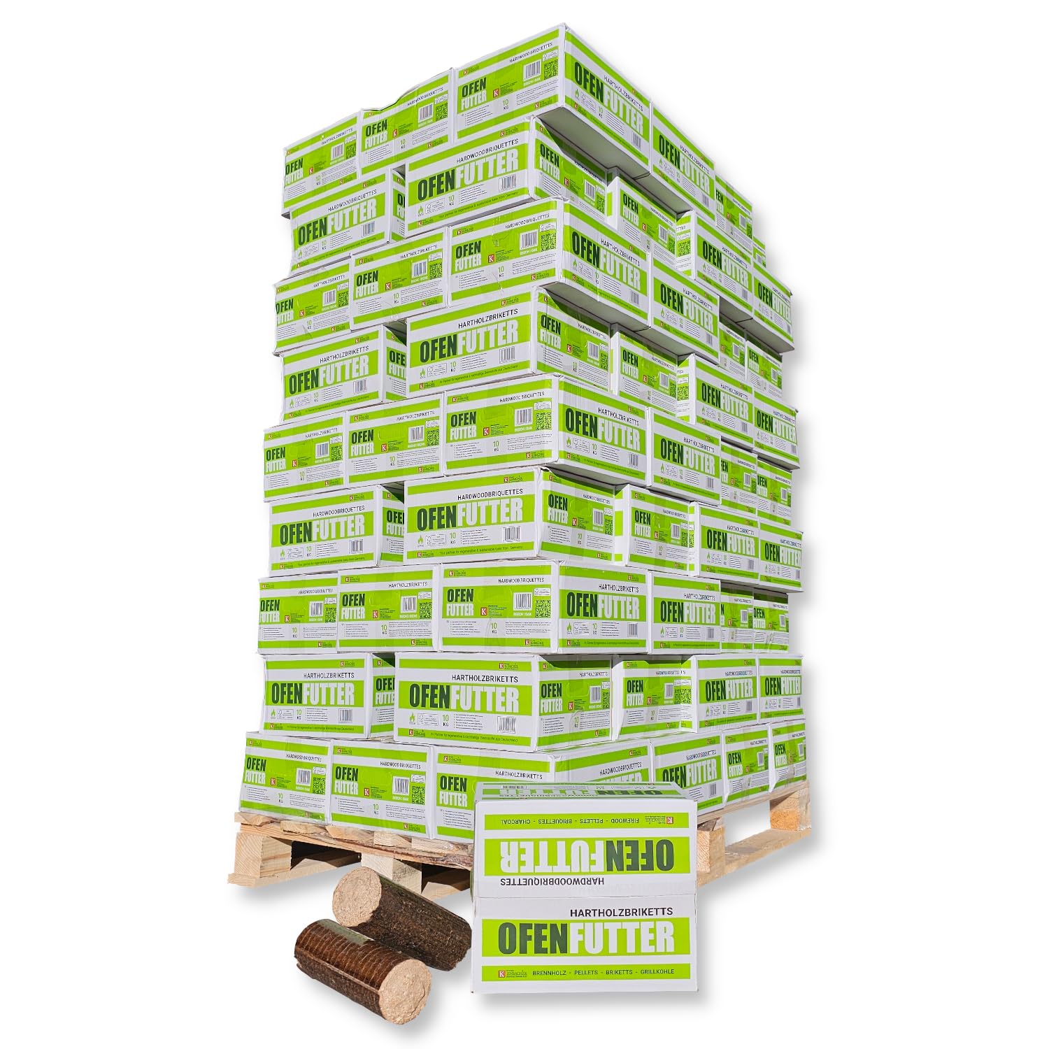 Energie Kienbacher Nestro Hartholzbriketts | 960kg Palette im Karton, Sonderaktion